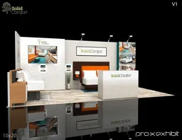 10x20 Inline booth design by Pro-X Exhibits
